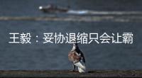 王毅
：妥协退缩只会让霸凌者得寸进尺
