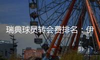 瑞典球员转会费排名
：伊萨克居首&伊布次席，伊兰加6140万欧第三