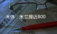 米体�：米兰接近800