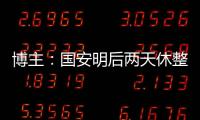 博主：国安明后两天休整
，下周一恢复训练备战京沪大战