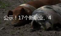 公示！17个新职业、42个新工种亮相