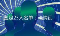 国足23人名单	：卡纳瓦罗任主帅 里皮担任顾问