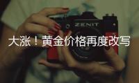 大涨！黄金价格再度改写纪录