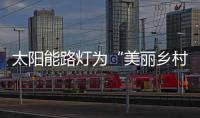 太阳能路灯为“美丽乡村”建设“添彩”
