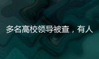 多名高校领导被查�，有人主动投案