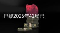 巴黎2025年41场已取得34胜，追平2024年53场的总胜场数