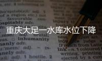 重庆大足一水库水位下降
，惊现水月观音等宋代摩崖造像