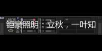 钜豪照明
：立秋	，一叶知秋!