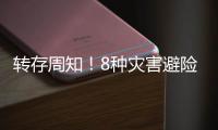 转存周知！8种灾害避险自救指南