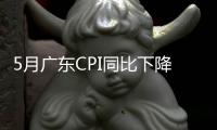 5月广东CPI同比下降0.4%，核心CPI涨幅扩大