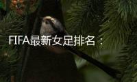 FIFA最新女足排名：中国亚洲第4世界第16