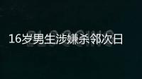 16岁男生涉嫌杀邻次日到校伤人，副校长因制止受伤