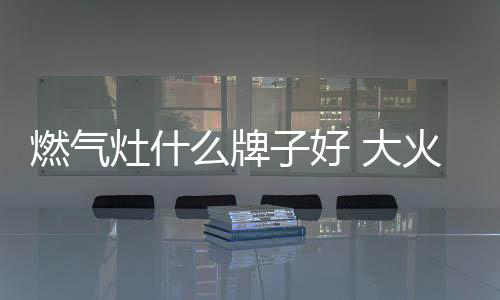 燃气灶的灶什再火力如何