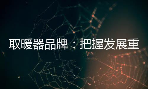 取暖器品紧跟时代发展潮流