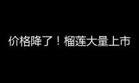 价格降了！榴莲大量上市，一整个期待住了