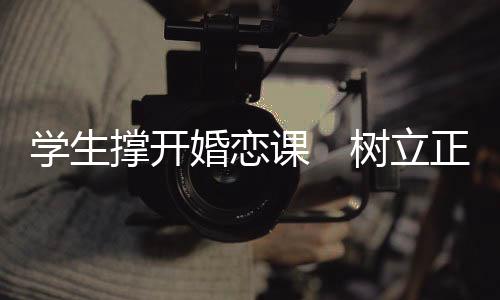撑开参与的婚恋学生中