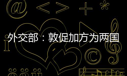 我们敦促加方采取切实行动