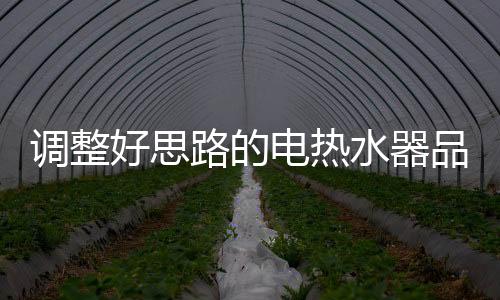 电热水器品牌应首先调整思路