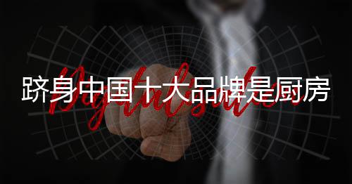 厨房橱柜市场并不是一块铁板