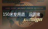 150米专用道　设活猪登车平台